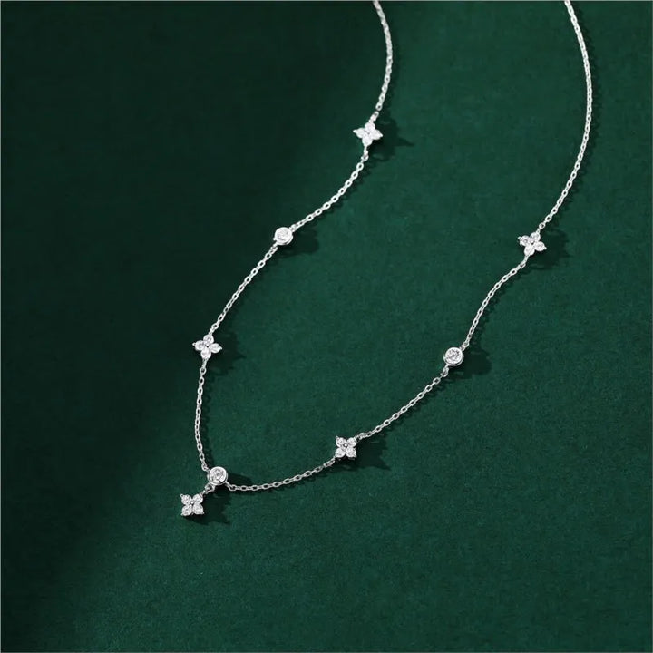Four-leaf Flower Chain Necklace