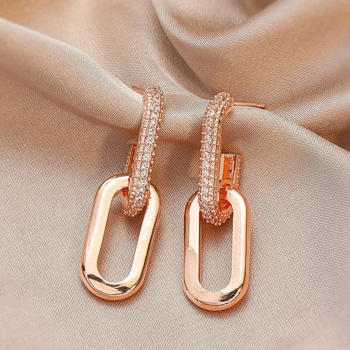 Jeweled Link Earrings