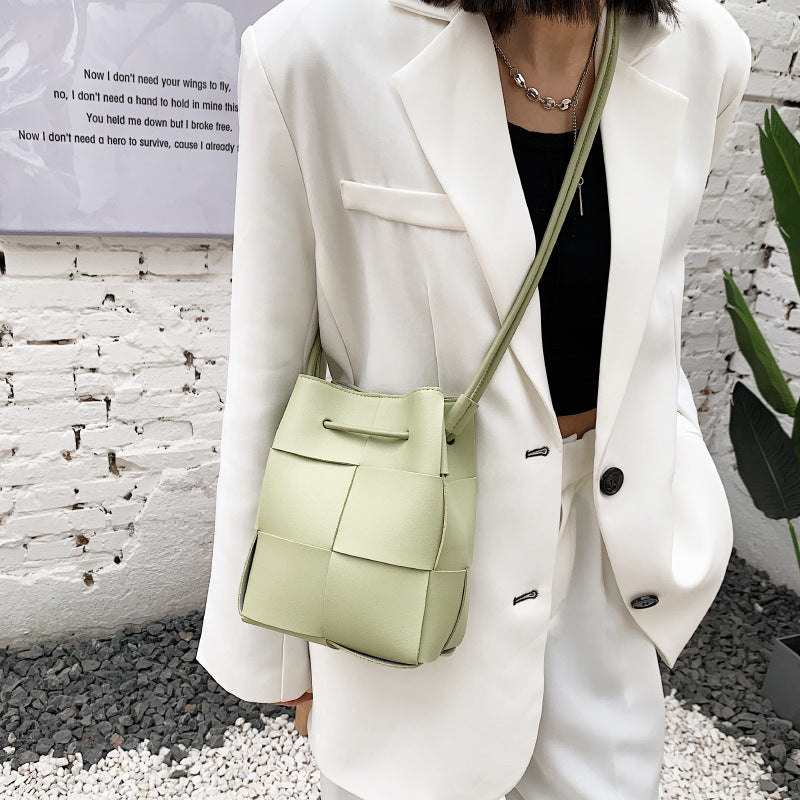 Ella Woven Bucket Bag